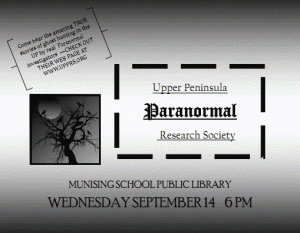 Munising Ghost Hunters Will Speak