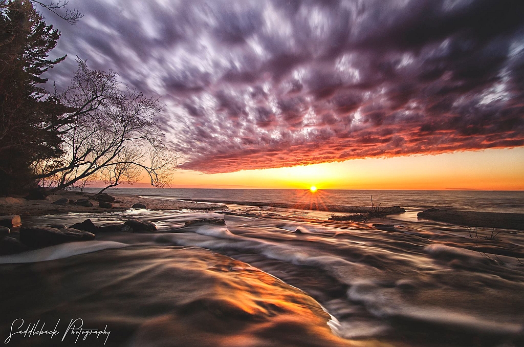 Alger-County-Hurricane-River-Campground-Grand-Marais-Michigan-Sunset-Saddleback-Photography
