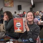 This guest was very excited to have one a prize.