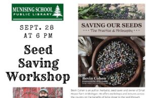 Munising School Public Library to Host Seed Saving Workshop