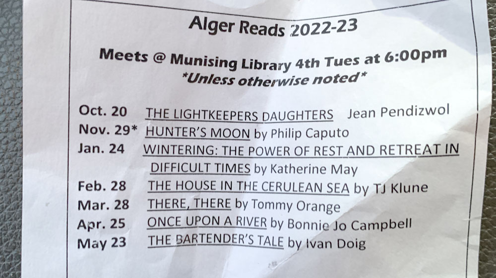 Munising School Public Library to Host Book Club WQXO AM1400 & 97.7