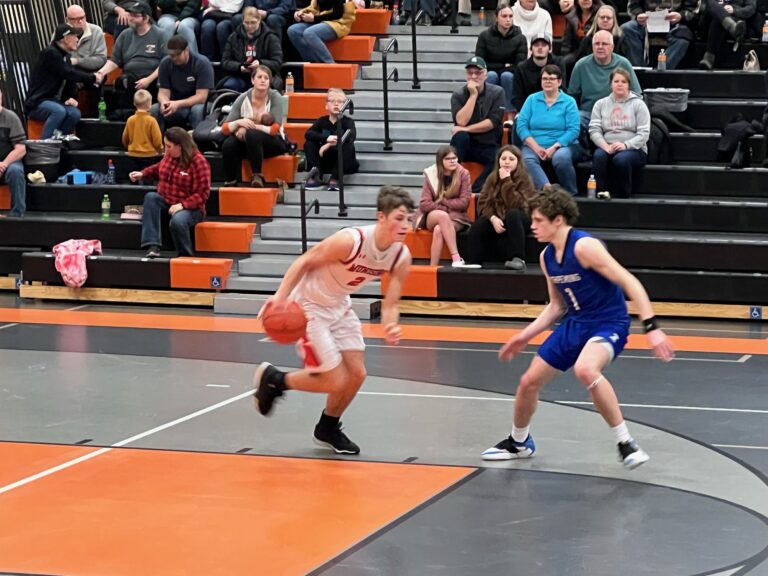 The Mustang boys top the Ishpeming Hematites 53-28.