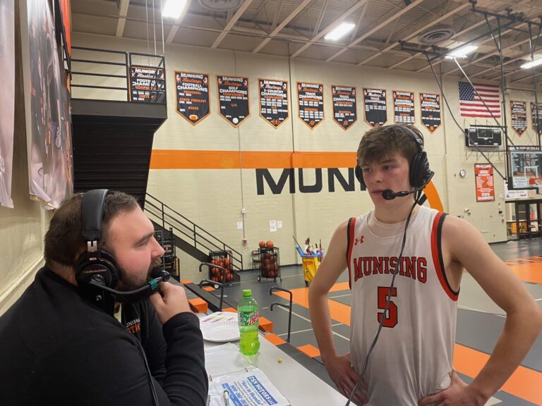 The Mustang boys decommission the Rapid River Rockets 86-44. Trevor Nolan scores 1,000th career point.