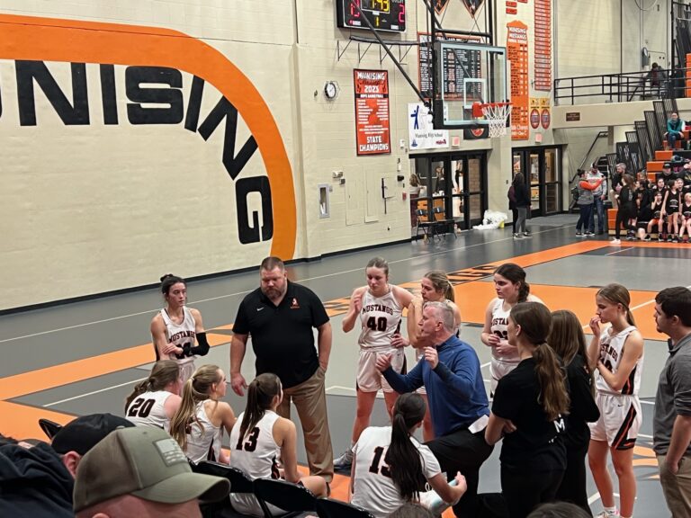 Mustang girls defeat the North Dickinson Nordics during Homecoming week 52-12.