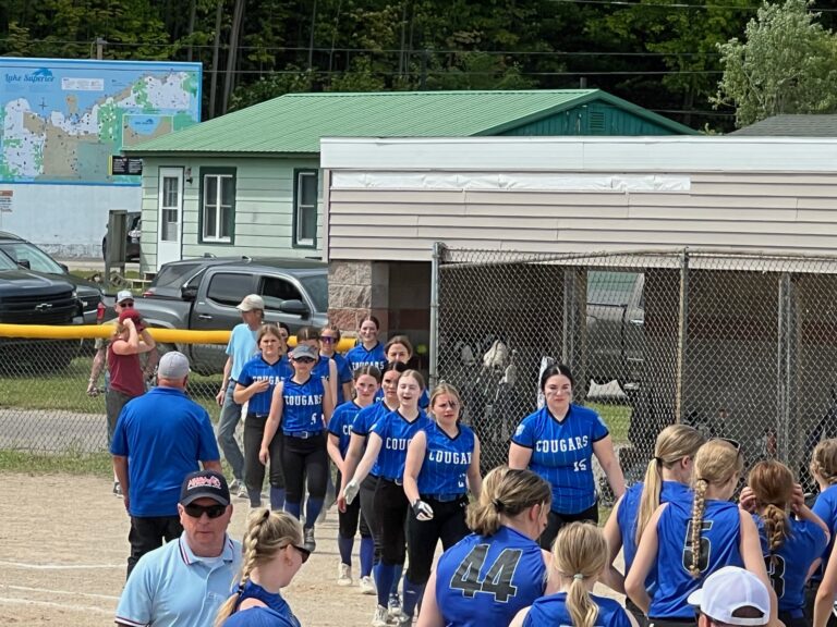 The Superior Central girls softball team falls 15-0 to the Ishpeming Hematites in the District Championship.