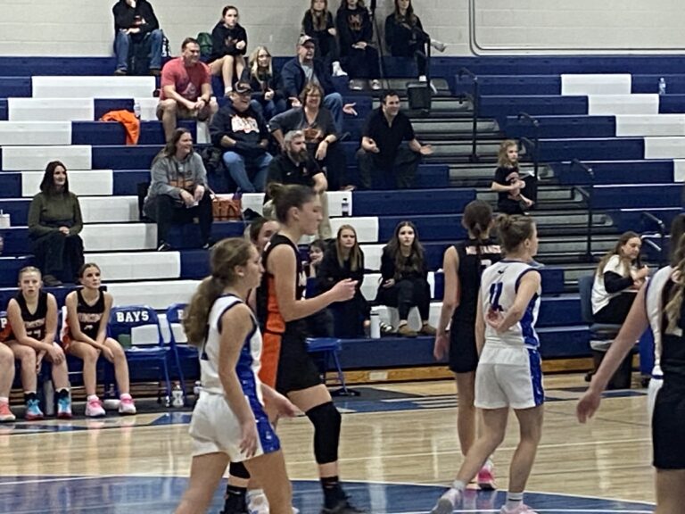 The Munising Mustang girls start the season with a victory over the Brimley Bays, 74-54.